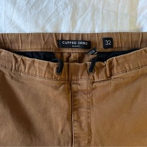 Cotton On cuffed chino. Brown, men’s 32.